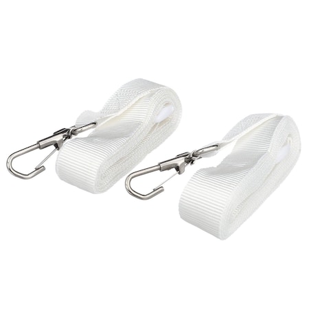 Seachoice Adjustable Bimini Top Straps w/ Snap Hooks, 96 In., White 78801