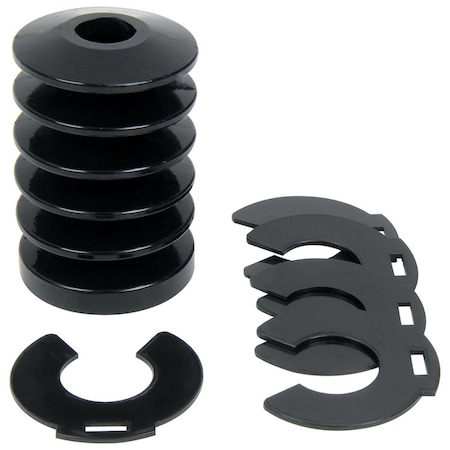 Allstar Performance 3 in. Tall Bump Stop with 1.625 x 0.062 in. Thick Polyurethane - Black ALL64505