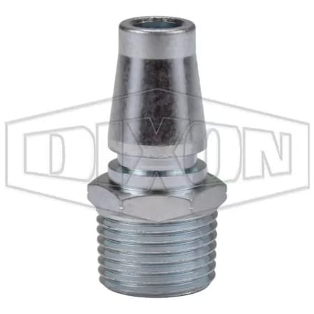 Dixon 1/2 in SCHRADER NIPPLE, 3/8 in M-NPTF SHD4M3