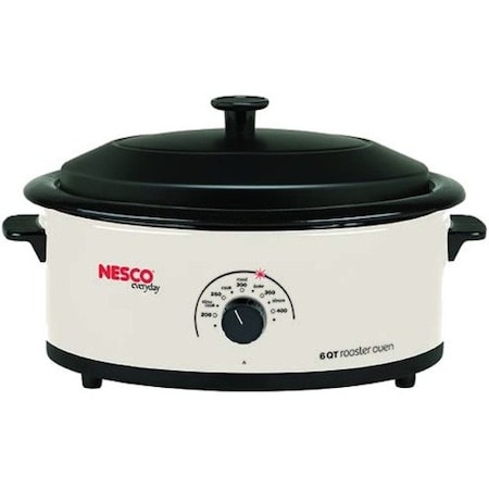 Nesco Nesco White Porcelain 6 qt Electric Roaster 9.25 in. H X 12 in. W X 17 in. L 4816-14