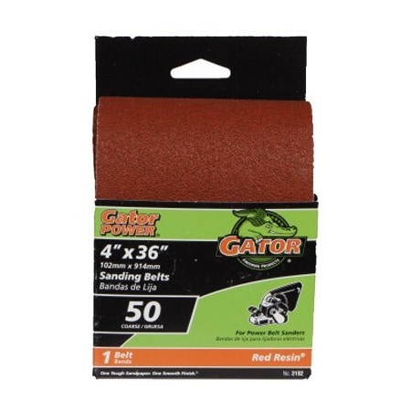 Ali SANDING BELT 4 IN X 36 IN A/O 50 GRIT 3192