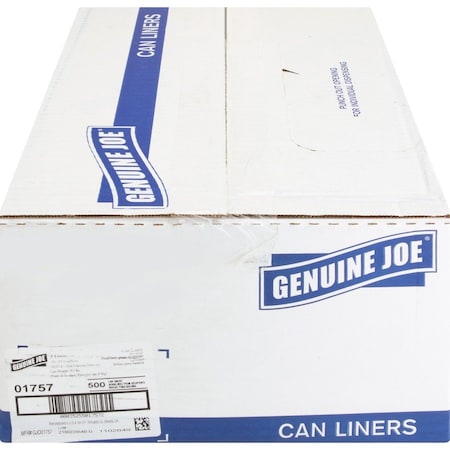 Genuine Joe High-Density Can Liners, 500PK GJO01757