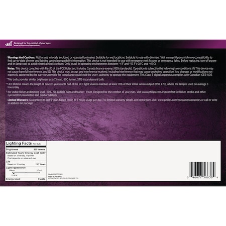 Signify Warm Glow 75W Equivalent Soft White ST19 Medium Vintage LED Decorative Light Bulb, 4PK 566364