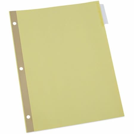 Universal One Extended Insert Indexes, Clear 5-Tab, Letter, Buff, 24 Sets/Box UNV20861***