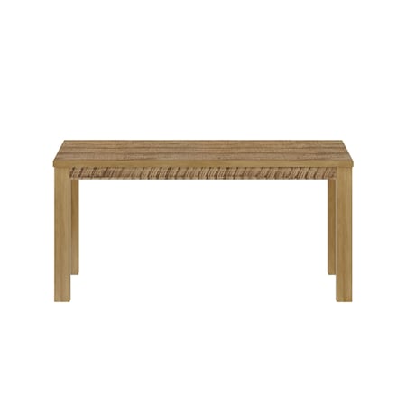 Homeroots 35" Brown Solid Wood Dining Table 506621