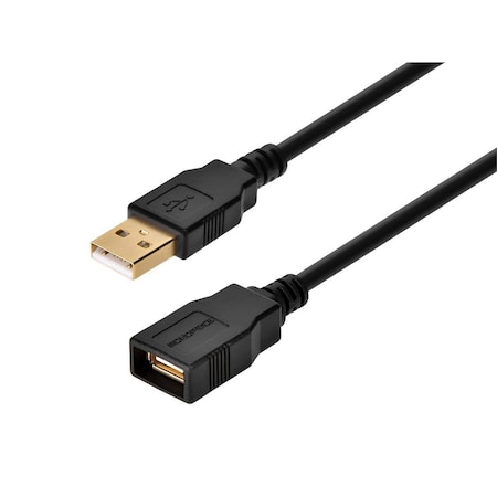 Monoprice USB 2.0 Extension Cable, 10 ft.L, Black 5434