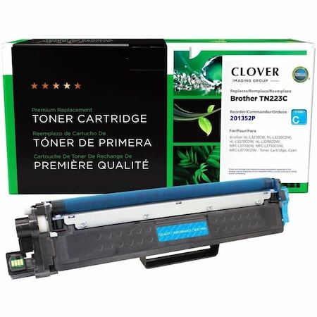 Clover Imaging Group Remanufactured Cyan Toner Cartridge for Brother TN223C 201352P