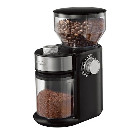 Brentwood Industries 8 Ounce Automatic Burr Coffee Bean Grinder Mill in Black CG-2021BK