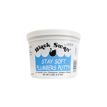 Supplygiant White Plumbers Putty 5 lb Waterproof Fixture Setting Compound QV-422