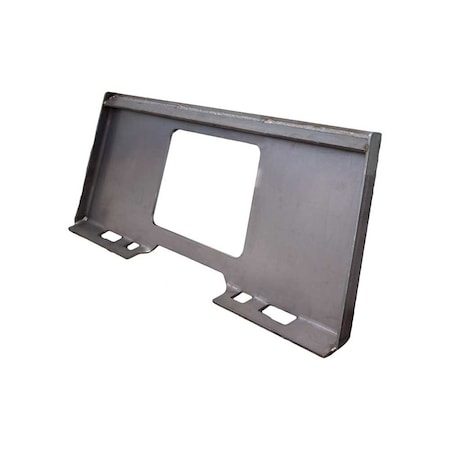 K&M Mfg Universal Quick-Attach Plate for Skid Steer Loaders With Cutout 1050