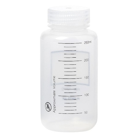 Zoro Select Graduated Bottle, PP, 130mm H, PK12 33701