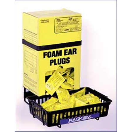 Val-Pak Products RackEm Racks  Ear Plug Dispenser Box Rack with Anti-Spill Tray RA299946