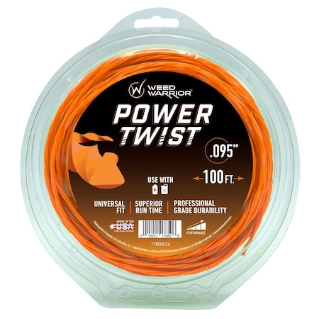 Weed Warrior Professional Grade.095 in. D X 100 ft. L Trimmer Line 17850