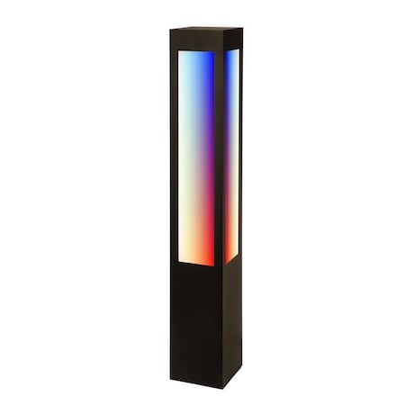 Westgate 40in SQUARE BOLLARD RGBW BLUETOOTH WG APP, BRONZE, 34W BOL-602-40-S-RGBW-BR
