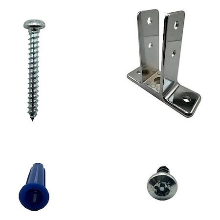 Hadrian WallHungScreenKit, Zamac, Chrome 600429