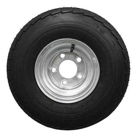 Antego Set of 2 215/60-8 18.5x8.50-8 5 hole Galvanized Trailer tire wheel assemblies, 2PK A87000405758061858508