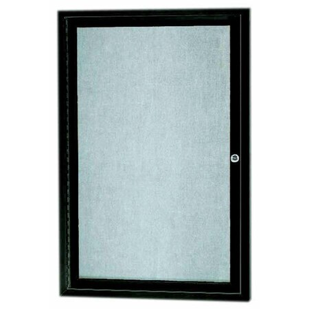 Aarco Outdoor Enclosed Bulletin Board w/ Al Frame, Standard Vinyl, Frame is Bronze Anodized Al, 36''Hx24''W ODCC3624RBA