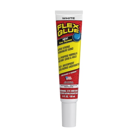 Flex Seal Rubber Sealant Glue Tube, 6 oz. GFSTANR06