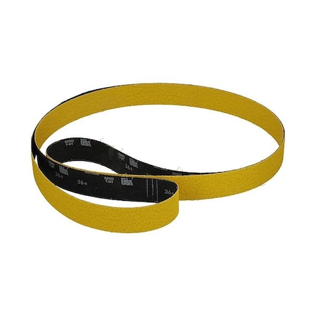 Norton Sanding Belt, Grit 36,132" L, Yellow 78072770492