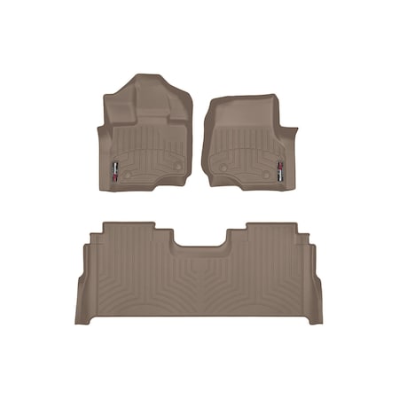 Weathertech Tan, Front and Rear Floorliners 45697-1-6