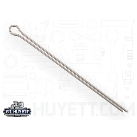 Huyett Cotter Pin, 300 Stainless Steel, 0.094 in Dia x 2.500 in Effective Length CPS-093-2500