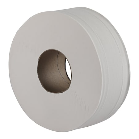 Empress Jumbo Tissue 3.3 in X 1000' 9 in 2ply White, 12PK JT 121000