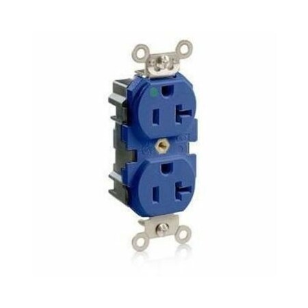Leviton Straight Blade Receptacle, 5-20R, 20 A, 125V AC, Flush Mount, Self-Grounded MT830-B