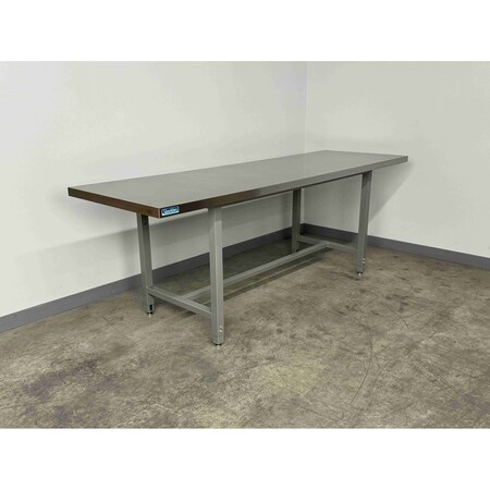 Stackbin Bolted Workbenches, 96"W, Adj. H, 1000lb S9636-1005-GN