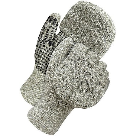 Bdg Cold Weather Mittens, PVC Dotted Palm, Gray, L 80-9-2001-L