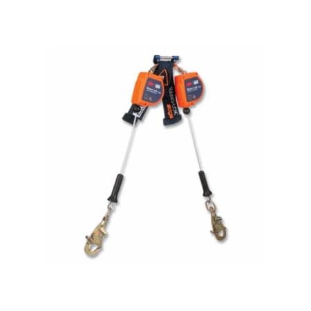Dbi-Sala Nano-Lok, Edge Self-Retracting Lifeline, 8 ft, Swivel Snap Hook, 420 lb, 2 Legs, Galvanized Cable 098-3500282