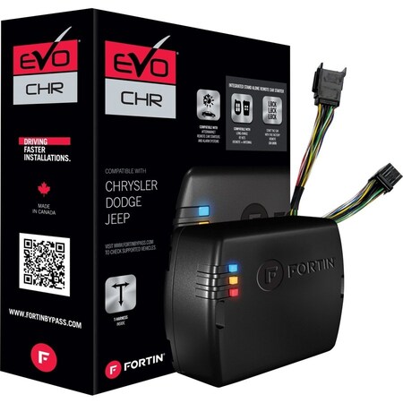Fortin Fortin EVO-CHR.T4 Preloaded Module & T-Harness Combo - Chrysler ; Dodge ; Jeep & Volkswagen 2008 & Up Tip-Start Vehicles - Black EVO-CHR.T4