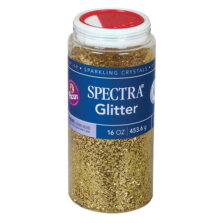 Pacon 1 lbs Spectra Glitter, Gold - 2 Each PA102829