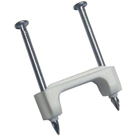 Gardner Bender Insulated Cable Staples, 1/2 in Leg L, Polyethylene PS-150Z