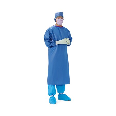 Medline Sterile Orbis Fully-Reinforced Surgical Gown with Set-in Sleeves, AAMI Level 3, Size L DYNJP2366PH