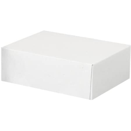 Partners Brand 8 5/8 in x 6 1/2 in x 3 in Stationery Folding Cartons, White, Fiberboard, 200 PK S5