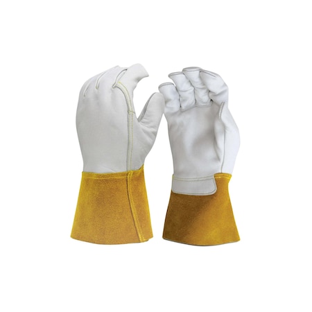 Prime Safety Welding Gloves, Wing Thumb Thumb, Grain Leather, Small, 1 PR TW8240K