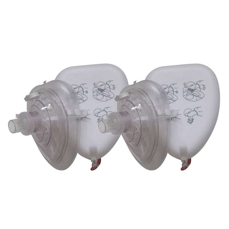 First Voice CPR Mask in Clam Shell Case, PK2 CPRB02-CLAM2