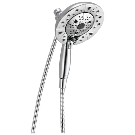 Delta Universal Showering Components H2Okinetic In2Ition 5-Setting Two-In-One Shower In Chrome 58480-PK