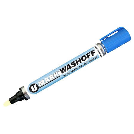 U-Mark Water Removable Marker Blu, 12 PK 10452