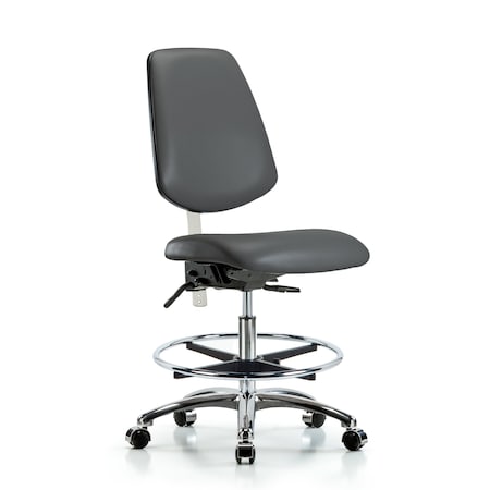 Blue Ridge Ergonomics Vinyl Clean Room Chair BR-NCR-VMBCH-MB-CR-T0-A0-CF-CC-8823