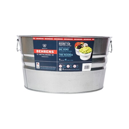 Behrens 11 gal Steel Tub Round 1GS