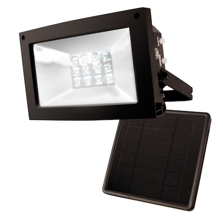 Maxsa Innovations Solar-Powered Flood LED Light, Warm White 40329