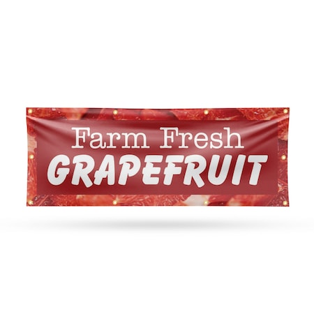 Signmission Farm Fresh Grapefruit, 36 Inch x 96 Inch, Vinyl Banner B-96-30593