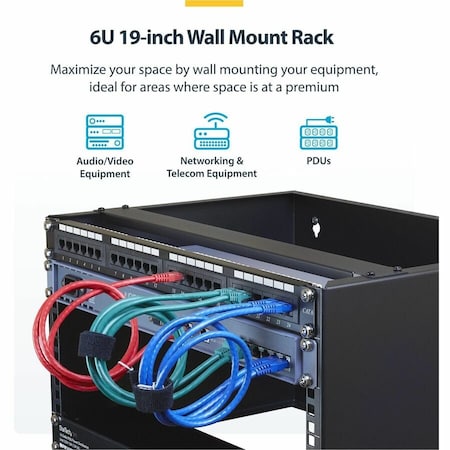 Startech.Com 6U Wall Mount Rack 19in - 14in Deep WALLMOUNT6