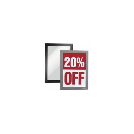 Durable Office Products Duraframe Half Letter - Holds 5.50in x 8.50in Insert - Rectangle - Magnetic, Dual-sided, 10PK 491323