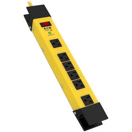 Eaton Tripp Lite Series Protect It 6-Outlet Industrial Safety Surge Protector, 15 ft. Cord, 2700 TLM615SA
