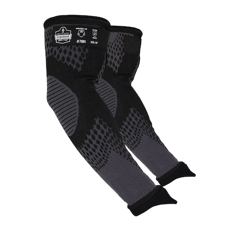 Ergodyne 18 in Black CR Protective Arm Sleeves A9 7991-PR18