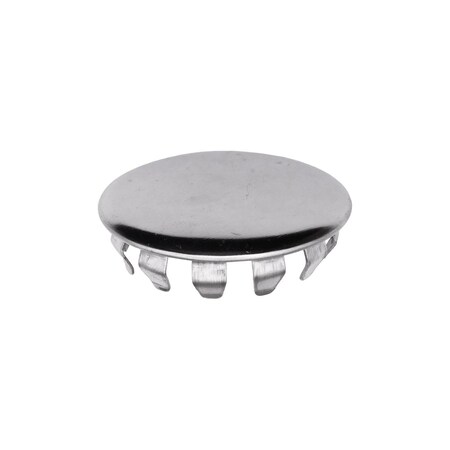 Auveco Metal Plug Button 1 1/4in Hole Nickel Pltd, 10PK 10231