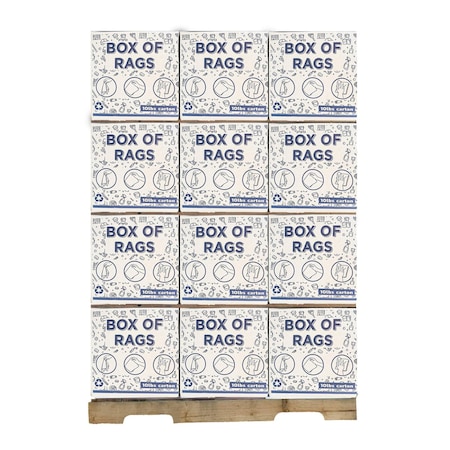 Supremeplus New Color Knit T-Shirt Cleaning Rags, 720 lbs. Pallet, 72 x 10 lbs. Boxes, 72PK SP-1452