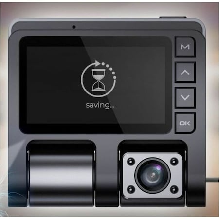 Adesso GekoGear Front/Rear Dashcam With Display - 2.5" Screen - Front/Rear - 1920 x 1080 Video - CMOS ORBITD110